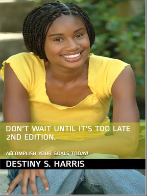 cover image of Don't Wait Until It's Too Late